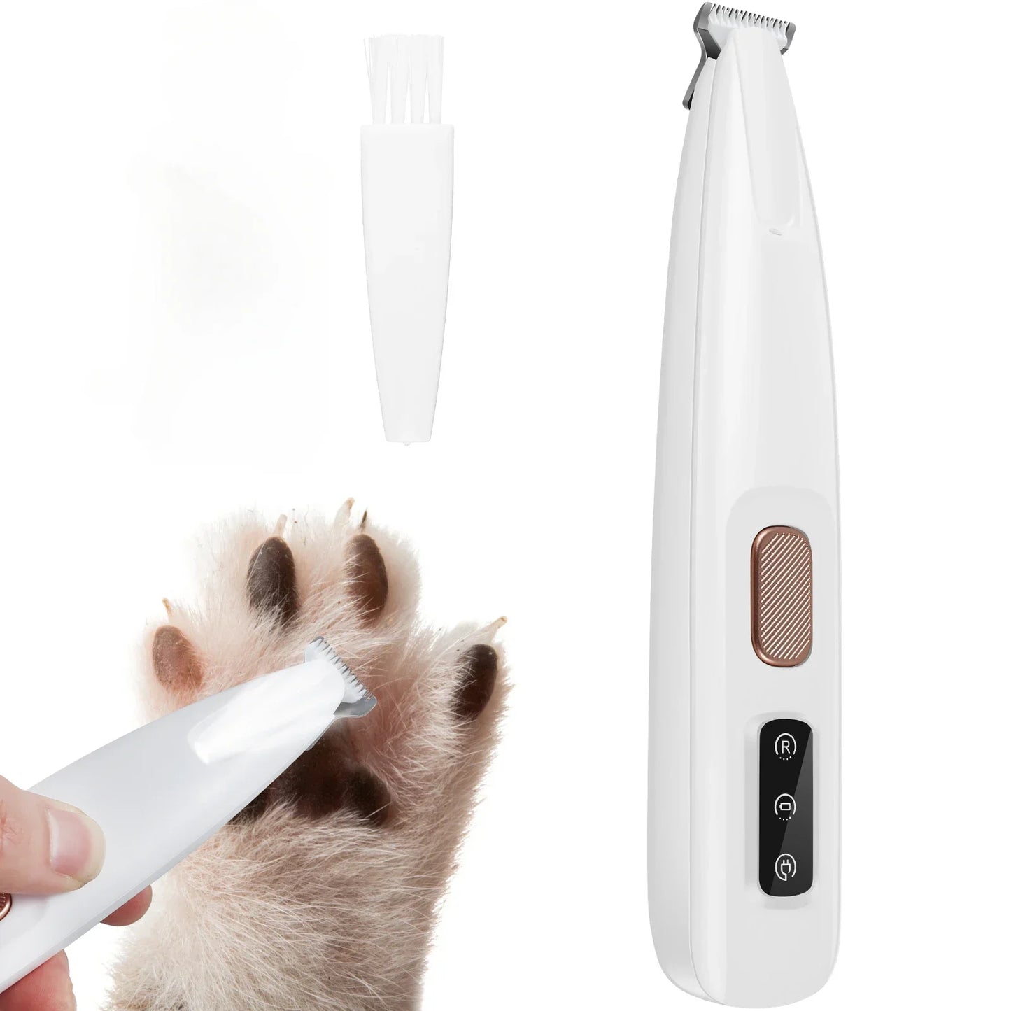 New Dog/Cat Paw Trimmer with LED Light Fully Waterproof